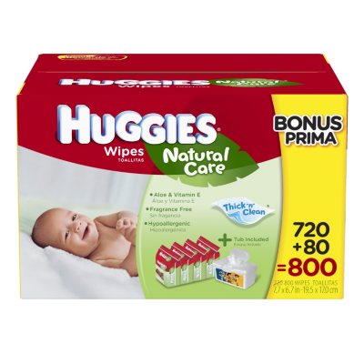 huggies wipes ct care natural baby sam club