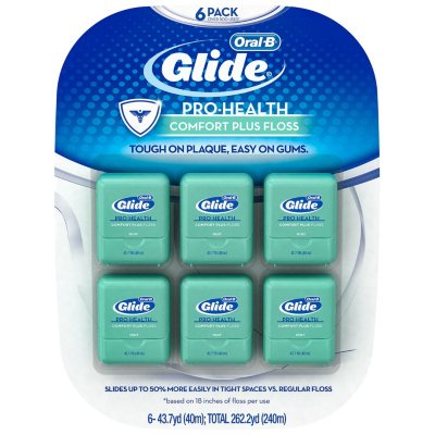 Oral-B Glide Pro-Health Comfort Plus Floss (6 Pk.) - Sam's Club