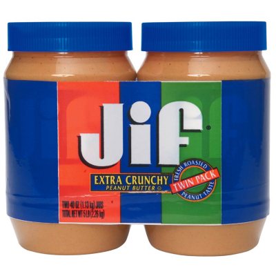 jif peanut butter extra crunchy oz pk jiffy mandelaeffect sam club jar