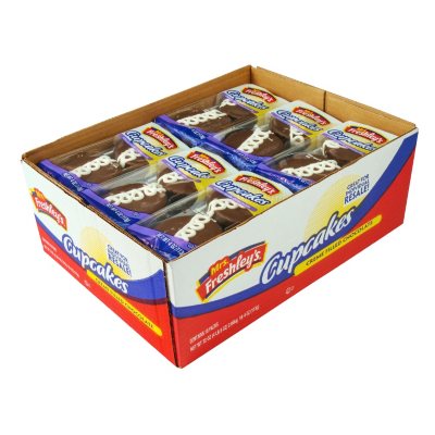 cupcakes freshley mrs filled chocolate cream pk per pack sam club