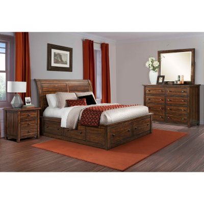 Danner Storage Bed Bedroom Set Choose Size