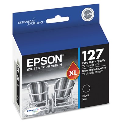 Epson Durabrite 127 Extra High-capacity Ink Cartridge, Black - Sam's Club