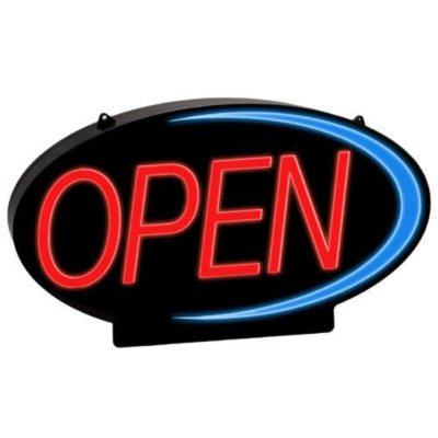 NEWON LED Open Sign - Full Color Accent - Sam's Club