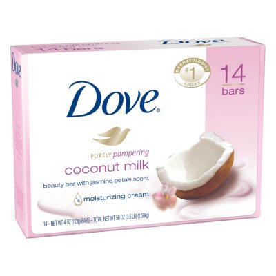 dove purely pampering coconut milk beauty bar