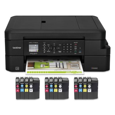 Brother MFCJ775DWXL All-In-One Inkjet Printer, Copy/Fax ...