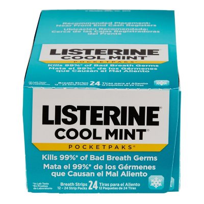 LISTERINE POCKETPAKS Breath Strips (24 ct., 12 pk.) - Sam's Club