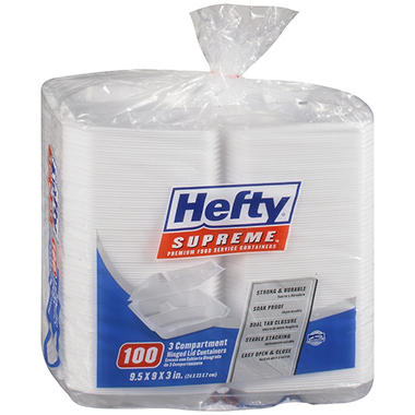 hefty foam compartment boxes hinged togo club ct plates containers sam paper sc st sams compartments plate samsclub