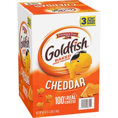 goldfish crackers oz pepperidge farm ct cheddar club sams baked snack sam details