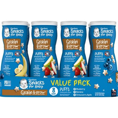 Gerber Graduates Puffs Cereal Snack Variety Pack (1.48 oz., 8 ct ...