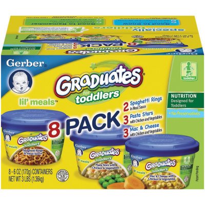 Gerber Graduates for Toddlers Lil' Meals Club Pack - 8 pk. - 6 oz ...