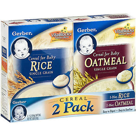 Gerber - Cereal for Baby Combo Pack, 16 oz. - 2 pk. - Sam's Club