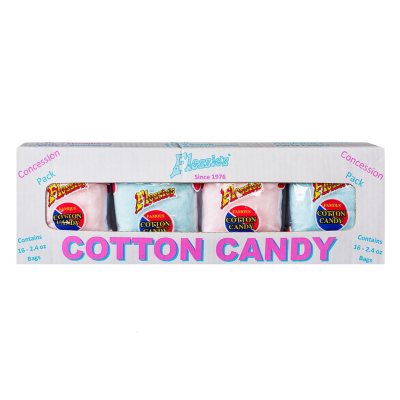 Flossie's Fresh Pre-Packaged Cotton Candy Concession Pack, (2.4 oz., 16 ...