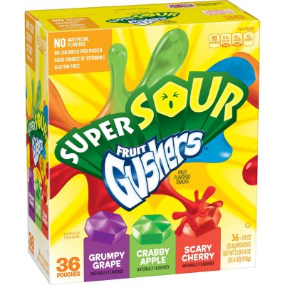 gushers sour fruit super ct crocker betty pouches pack berry strawberry snack oz variety pouch foot count awesome still sam