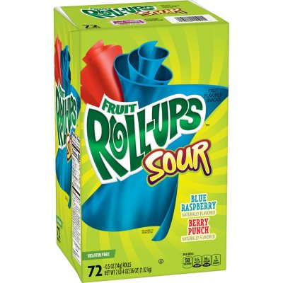 Fruit Roll-Ups Sour, Variety Pack (0.5 oz., 72 ct.) - Sam's Club
