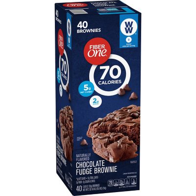 Fiber One Brownies Chocolate Fudge (40 ct.) - Sam's Club