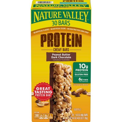 Nature Valley Peanut Butter Dark Chocolate Protein Chewy ...