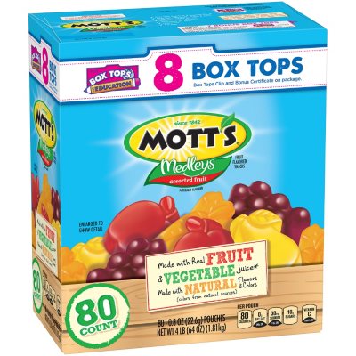 Mott's Medleys Assorted Fruit Flavored Snacks (0.8 oz., 80 pk.) - Sam's ...