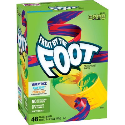 Fruit by the Foot Variety Pack (.75 oz., 48 ct.) - Sam's Club