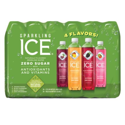 Sparkling Ice Fruit Blasters Variety Pack (17 oz., 24 pk.) - Sam's Club