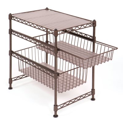 Seville Classics Stackable Kitchen Cabinet Organizer ...