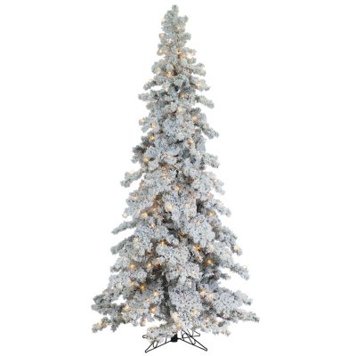 9' Pre-Lit Heavy Flocked and Layered Spruce Christmas Tree - Sam's Club
