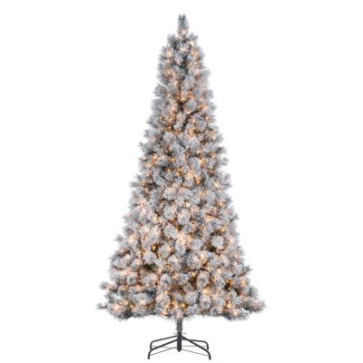 9' Flocked Boise Pine Christmas Tree - Sam's Club