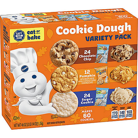 Pillsbury Ready-To-Bake Fall Cookie Variety Pack (60 ...