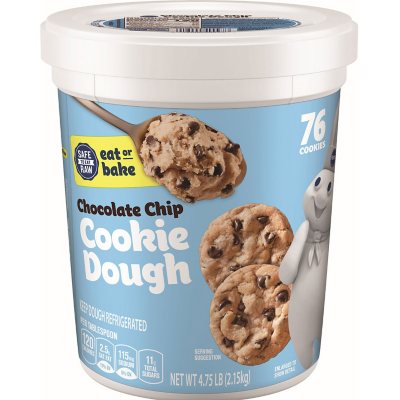 Pillsbury Chocolate Chip Cookie Dough (4.75 lbs.) - Sam's Club