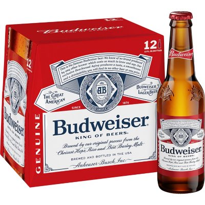 Budweiser (12 oz. bottles, 12 pk.) - Sam's Club