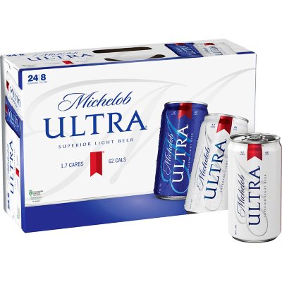 michelob ultra oz beer superior pk fl light cans details samsclub