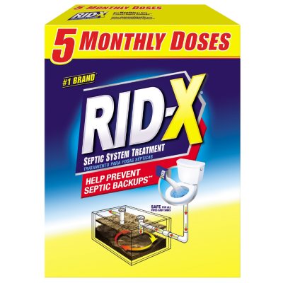 Rid-x septic tank system treatment powder