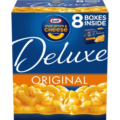 kraft deluxe cheese macaroni cheddar pk oz club sam dinner samsclub