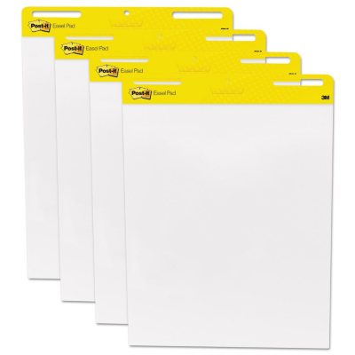 Post-It - Self-Stick Easel Pads, White, 30 Sheets - 4 Pack - Sam's Club