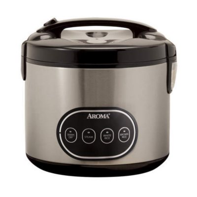 Aroma 8-Cup Rice Cooker & Food Steamer - Stainless - Sam's Club