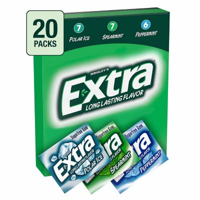 Extra Sugar-Free Gum Variety Box (15 ct., 20 pks.) - Sam’s Club