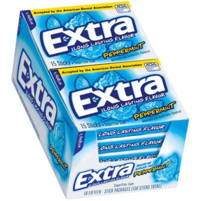 Extra Peppermint - 15 piece pks. - 10 ct. - Sam's Club