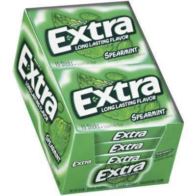 Extra Spearmint Sugar-free Gum (15 ct., 10 pks.) - Sam's Club