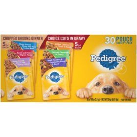 Pedigree Pouches 6 Flavor Variety Pack (30 ct.) - Sam's Club