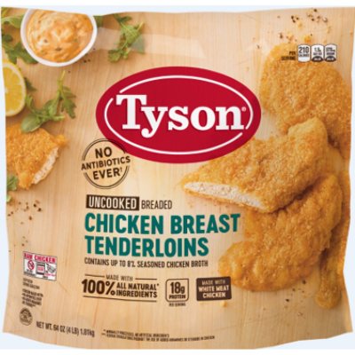 Tyson Breaded Chicken Breast Tenderloins (4 lbs.) - Sam's Club