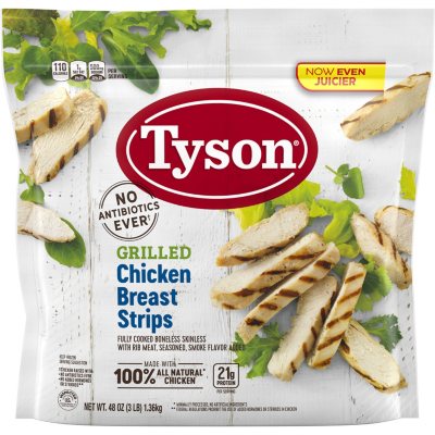 Tyson Grilled and Ready Chicken Breast Strips (3 lb.) - Sam's Club