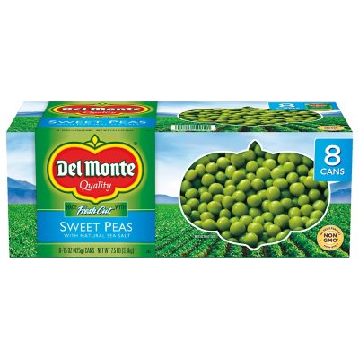 Del Monte Sweet Peas - 15 oz. cans - 8 pk. - Sam's Club