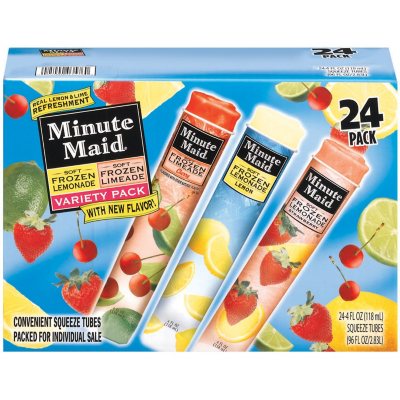 Minute Maid® Soft Frozen Variety Pack (4 oz., 24 ct.) - Sam's Club
