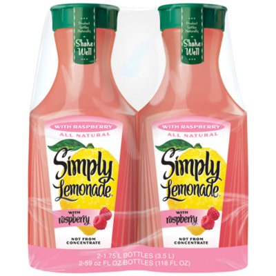 Simply Lemonade with Raspberry (59 fl. oz., 2 pk.) - Sam's Club