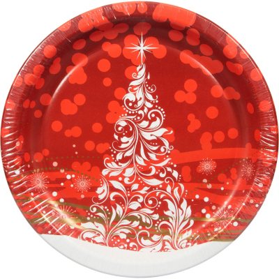 Artstyle Holiday Glimmer Paper Plates - 10.25