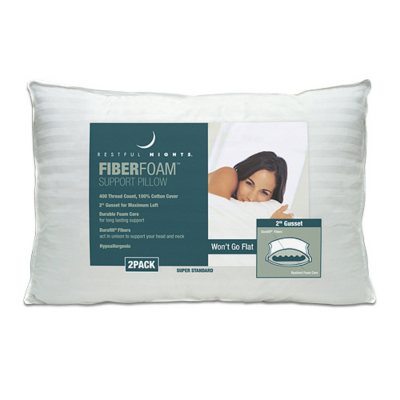 Restful Nights® FiberFoam™ Pillow - 2 pk. - Sam's Club