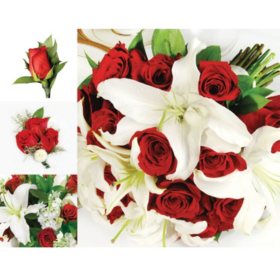 Wedding Collection Red and White (17 pieces) - Sam's Club