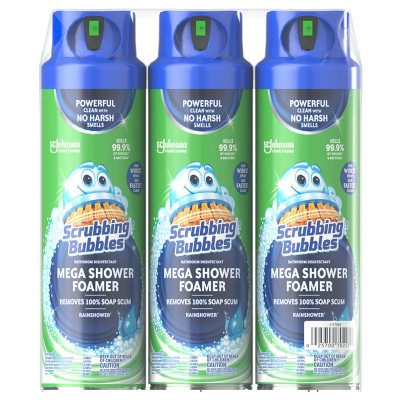 Scrubbing Bubbles Mega Shower Foamer Aerosol, Rainshower ...