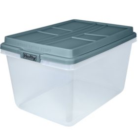 Hefty 72 Quart Hi-Rise Lid Storage Bin - Sam's Club