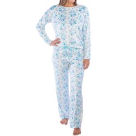Jaclyn Long Sleeve Velour Pajama Set - Sam's Club