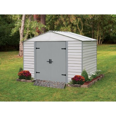 10' x 7' Viking Series Vinyl-Coated Steel Storage Shed 